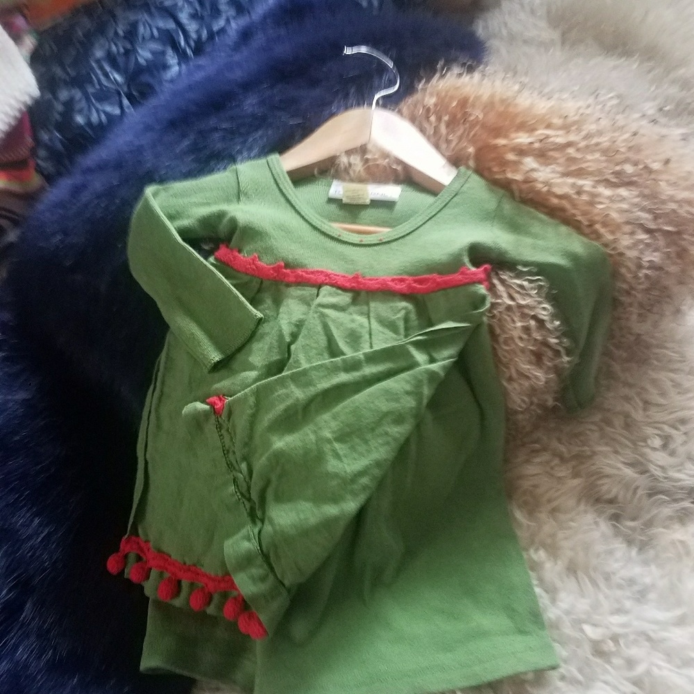 Green apron dress